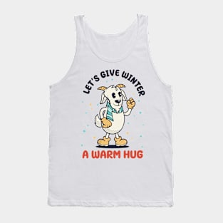 Goat, Let's give winter a warm hug Tank Top